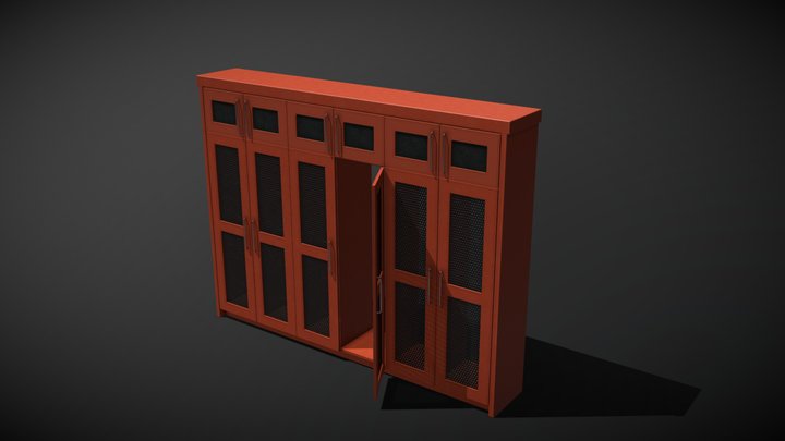 closet red 3D Model