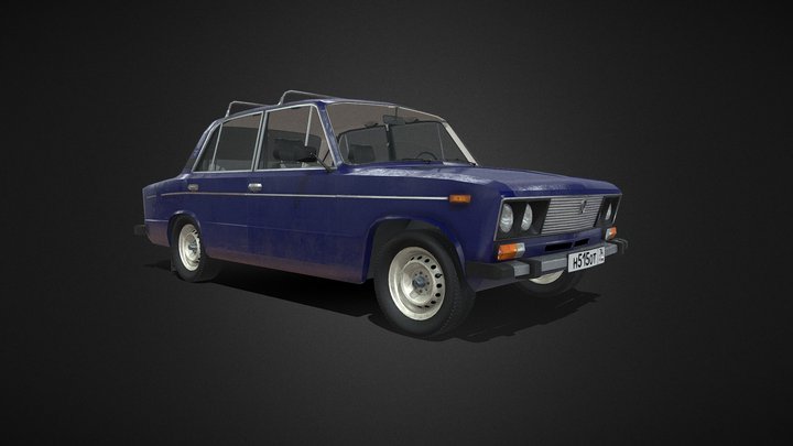 Soviet car VAZ 2106("Жигули" ВАЗ 2106) 3D Model