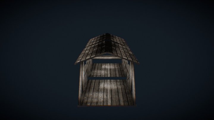 PS1 style Modular Bridge for Game Jam 3D Model