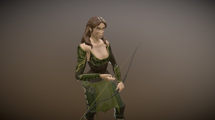 Elven Archer 3D Model