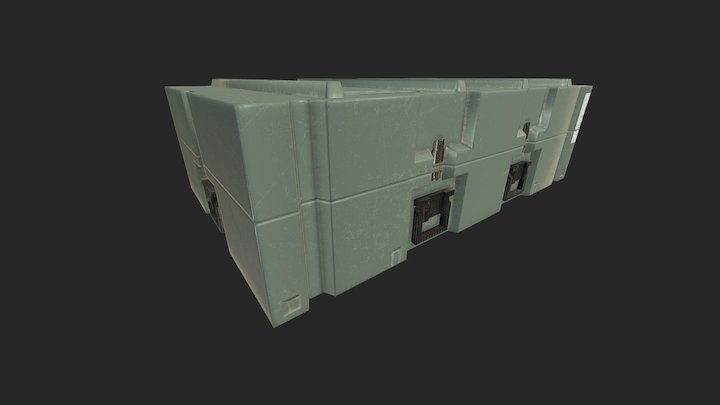 Military Crate 3D Model