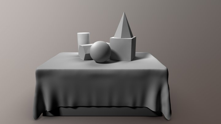 "Still life" 3D Model for Basic Drawing 3D Model