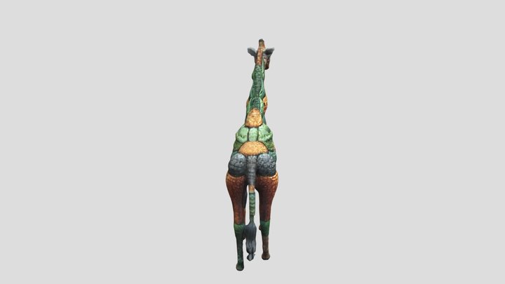 Giraffe-corcodile 3D Model