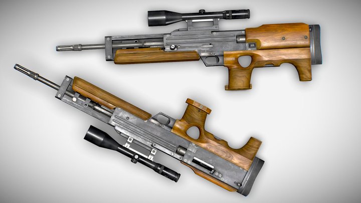Walther WA2000 3D Model