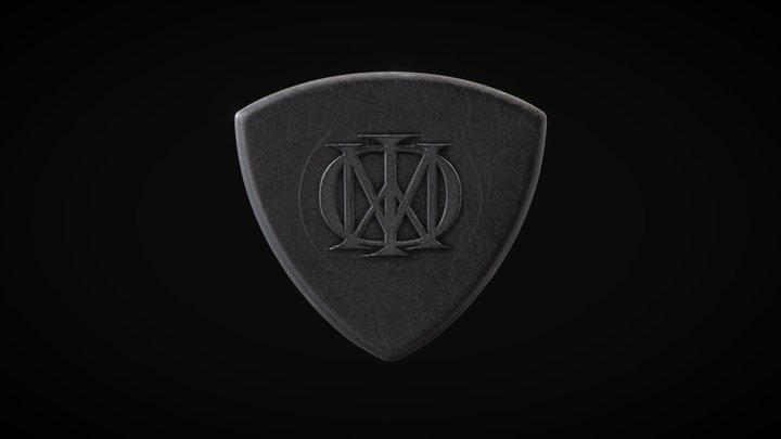 John Petrucci Trinity Guitar Pick by Jim Dunlop 3D Model