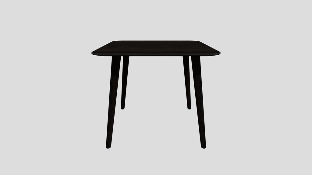 Malm Table 706 90x90 B105 Dark Wenge