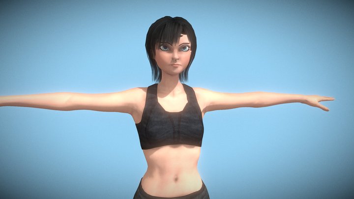 Mary Jane [Female Charcter] Rigged | Game Ready 3D Model