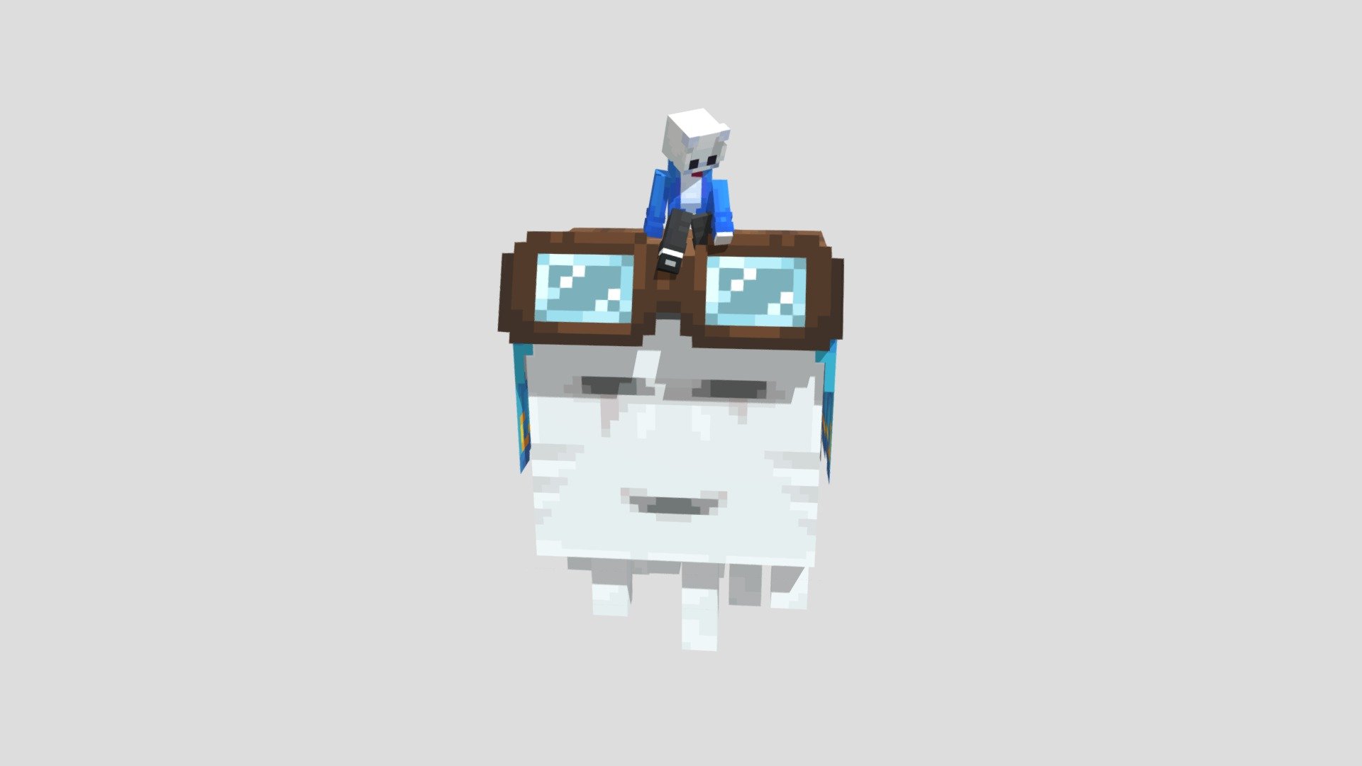 Happy ghast free - 3D model by Mineblockz21 (@blockmine31) [4ed4bf3 ...