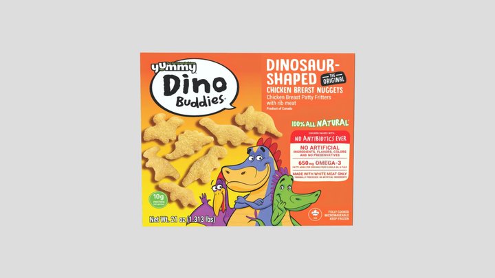 Dino Buddies Nuggets 3D Model