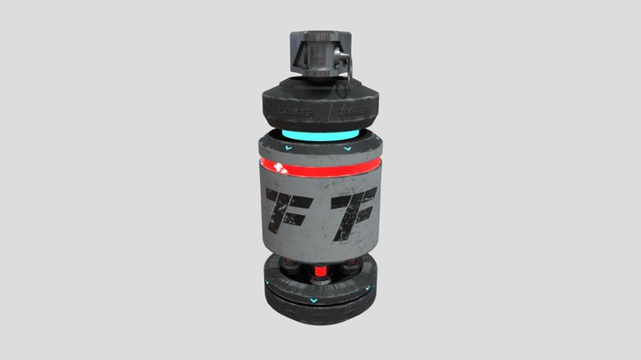 sci fi grenade 3D Model