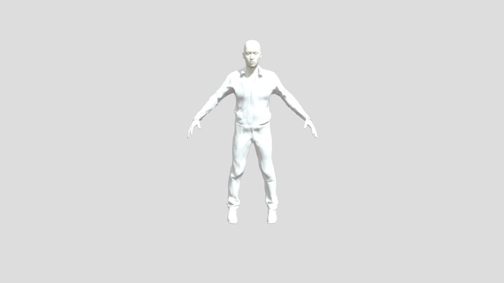 Human Model with Clothes 3D Model