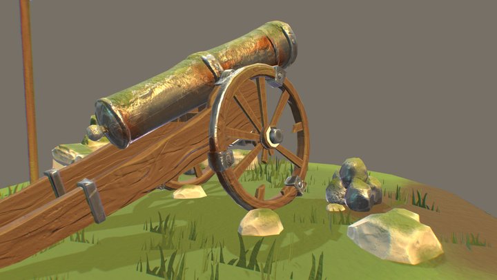 [STUDENT WORK]-The abandoned Cannon 3D Model