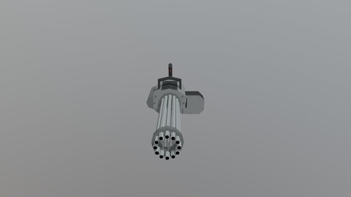Gatlig Gun 3D Model