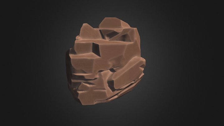 Stylized Rock 3D Model