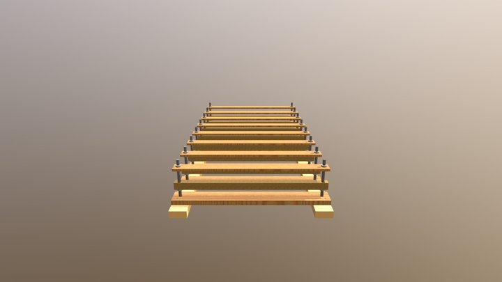 Modular Rocker Table 3D Model