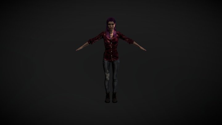 My own Phasmo char 3D Model