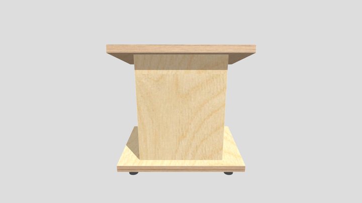 Simon Custom Speaker Stands V3 3D Model