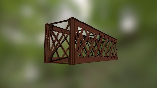Half of bridge truss 3D Model