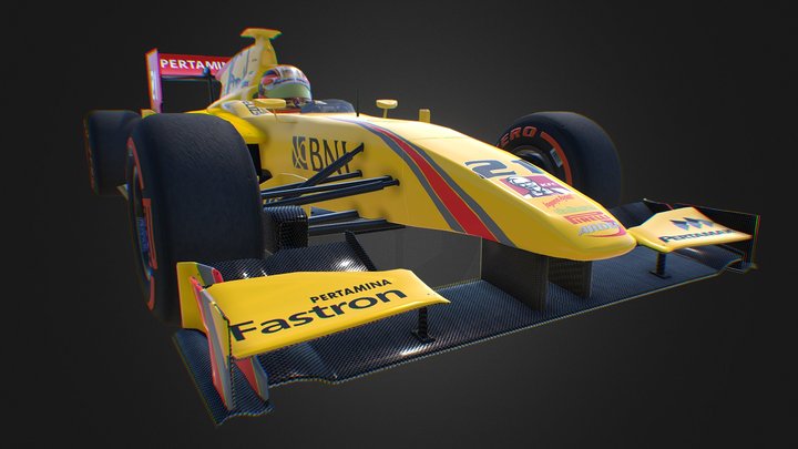 official Indonesia F2 Pertamina Gelael 3D Model
