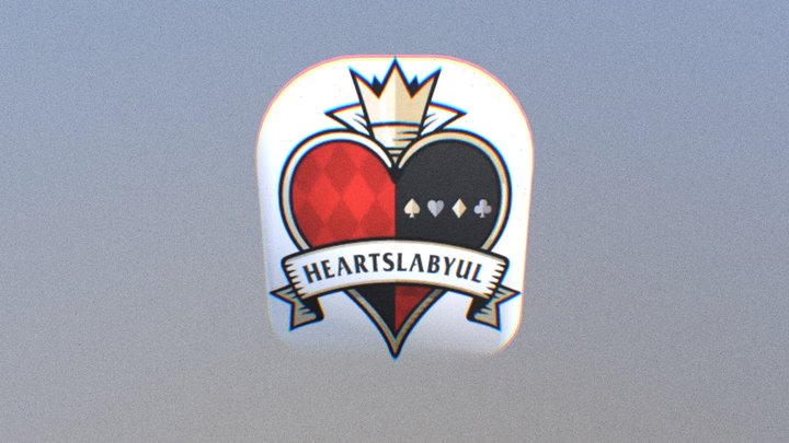 Twisted Wonderland - Heartslabyul Logo ❤️🖤