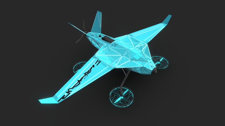 Aiwe. Cargo Drone 3D Model