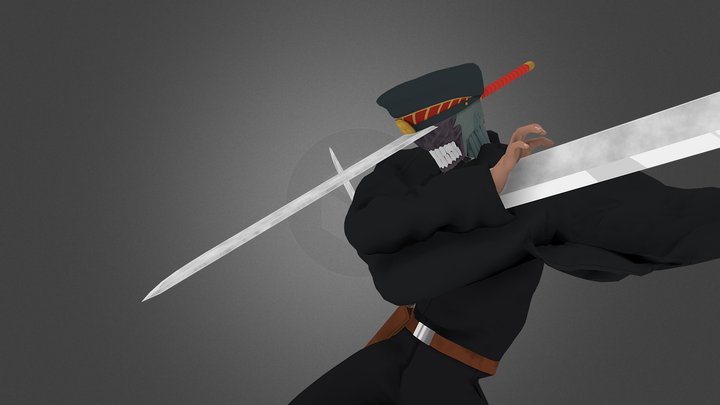 Katana man (Katana hybrid) from Chainsaw-man 3D Model