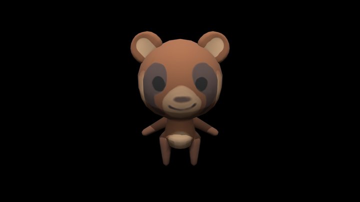Tanuki_blank 3D Model