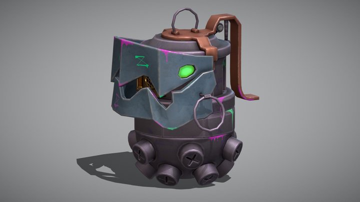 Jinx's Grenade from Arcane 3D Model