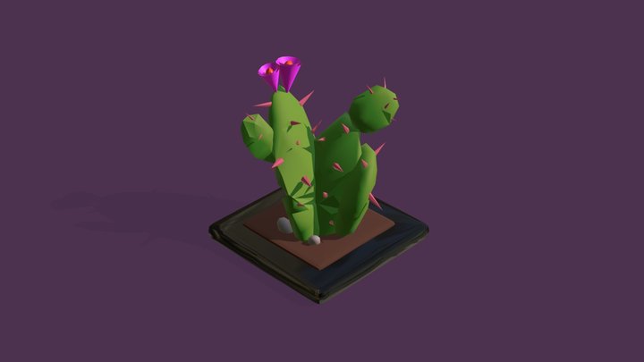 Cactus low poly 3d model – Modelo 3D gratuito STL