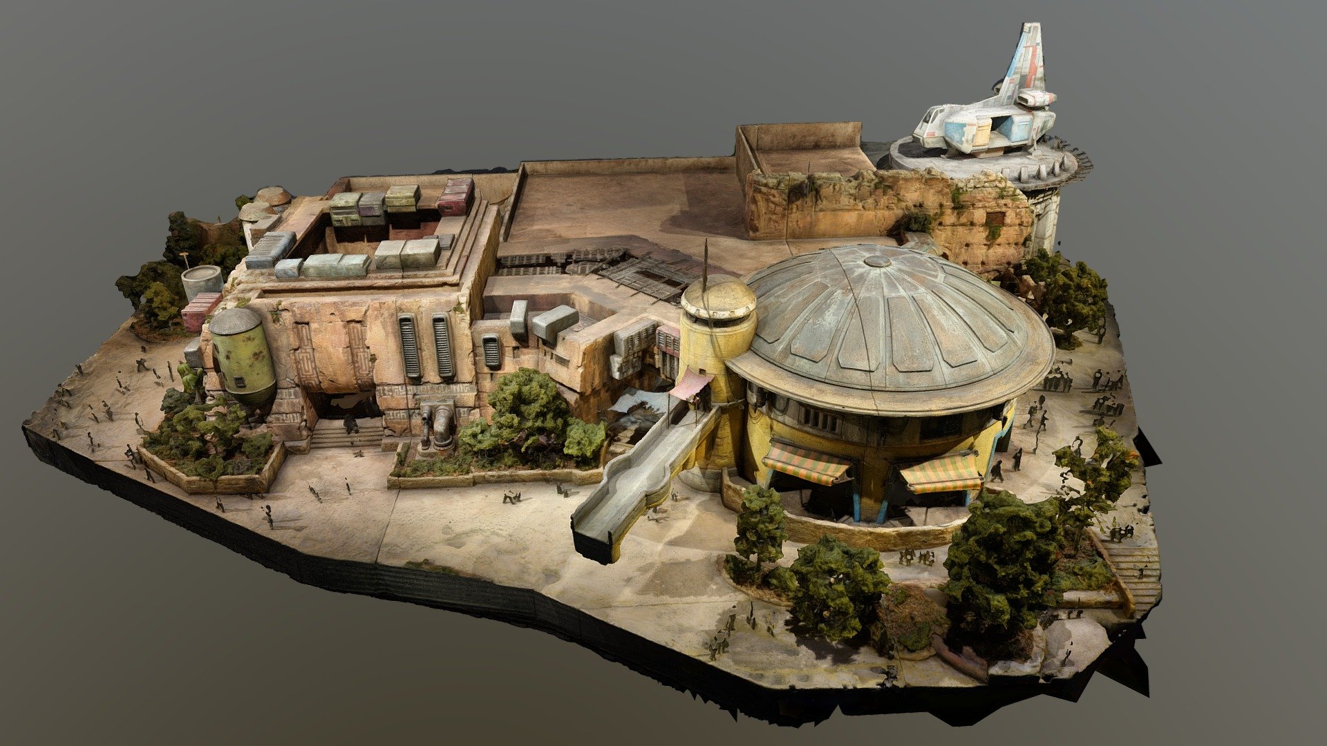 Galaxy's Edge - Bazaar Section Model
