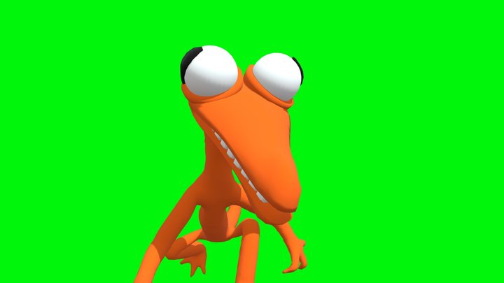 Orange-from-rainbow-friends-animated 3D Model