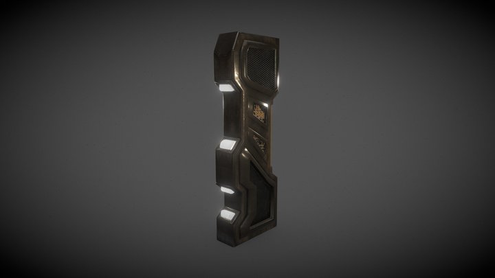 pillar sci fi 3D Model