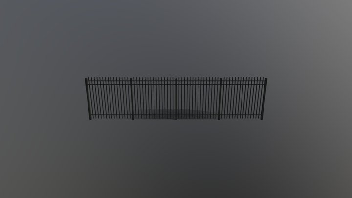 Steel Fences 3D Model