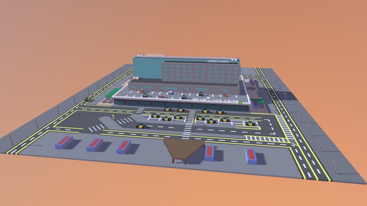 Estación de Sants 3D Model