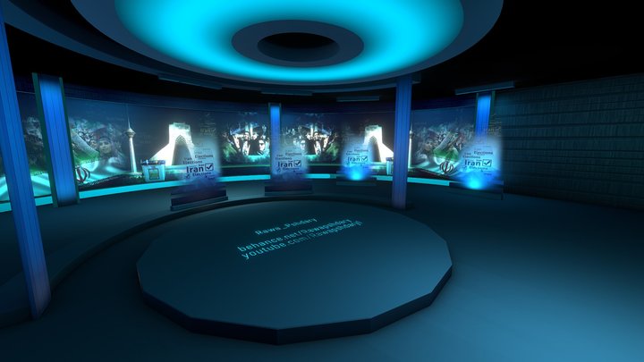 Studio Iran Election 3D Model