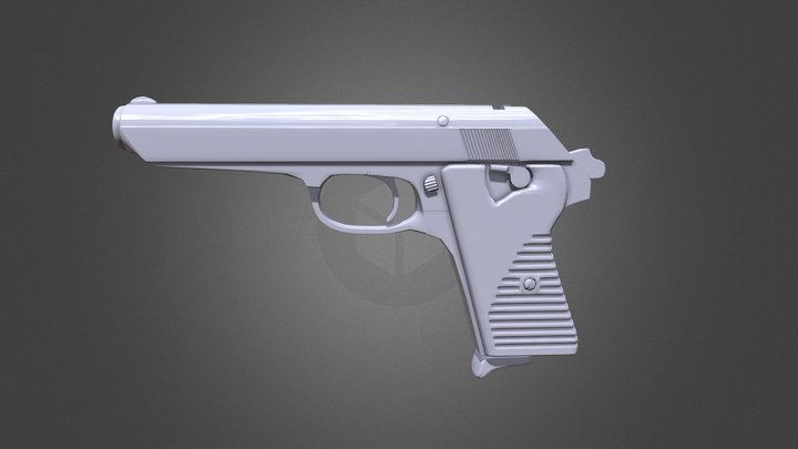 Realistic Gun Model 3D Model