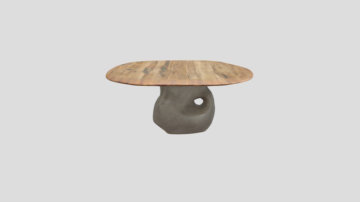 Modern Stone Table 3D Model