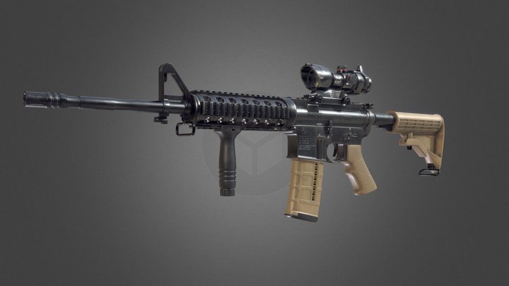 M4A1 Carbine 3D Model