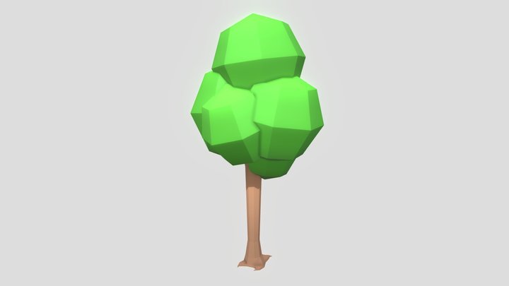 Low poly tree 3D Model