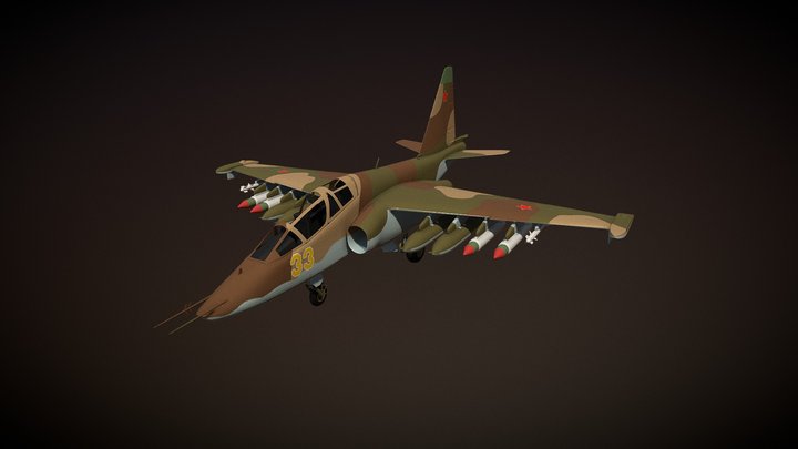 Su-25UB 3D Model