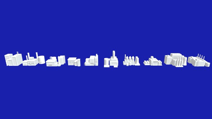 Factory Building VOL-04 3D Model