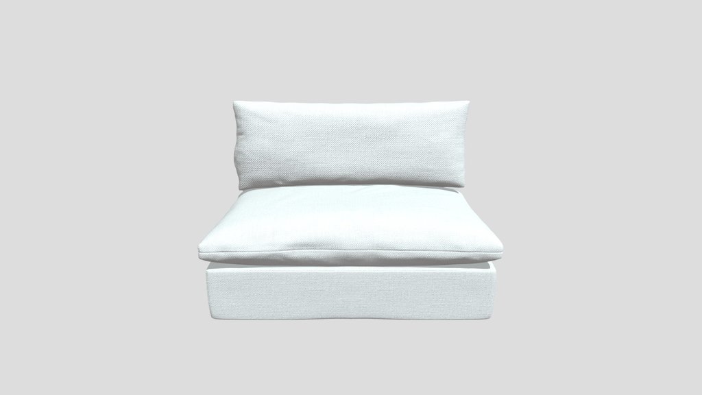 Unwind Armless Slipcovered Chair