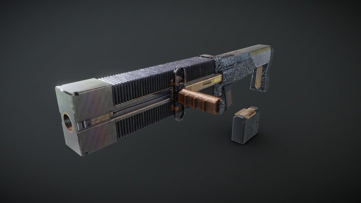 Sci-Fi Gun Hephaestus XM24 3D Model