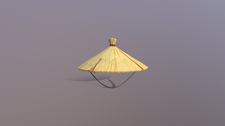 Asian Conical Hat 3D Model