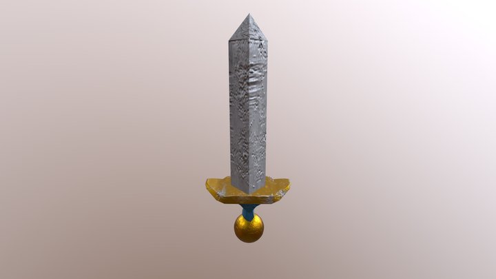 Textured Sword Model 3D Model