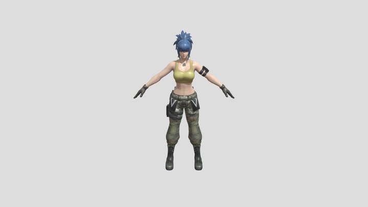Leona - KOF All Stars 3D Model