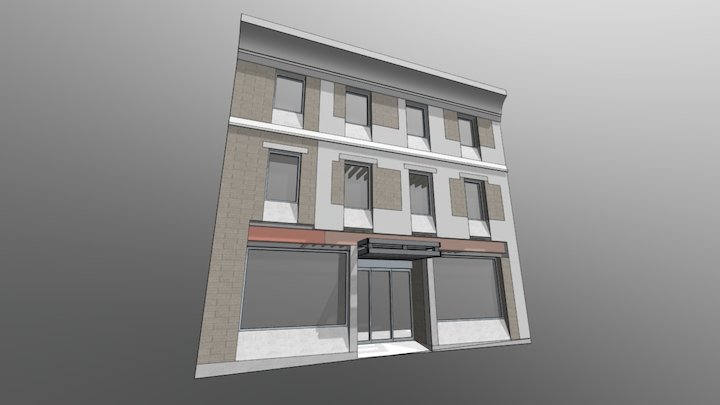 Facade Renovation 3D Model