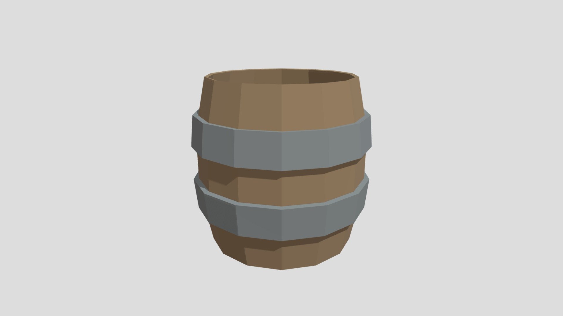 Low Poly Barrel - Download Free 3D model by CrocodileGamer [4ef11ab ...