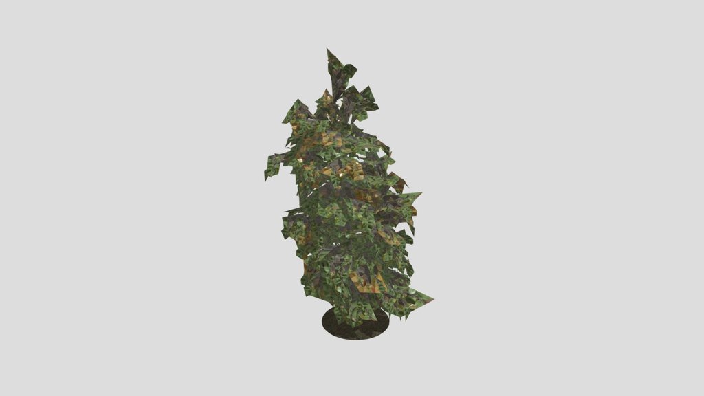 Low Poly Autumn Birch Tree