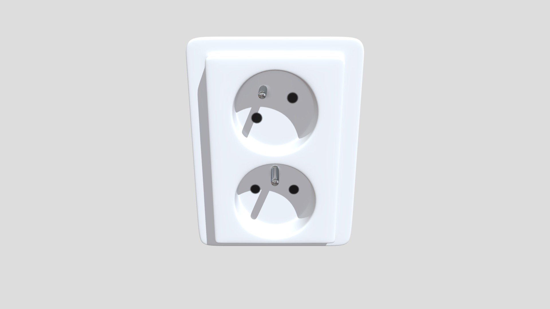 European dual power outlet Download Free 3D model by MeeyoMee